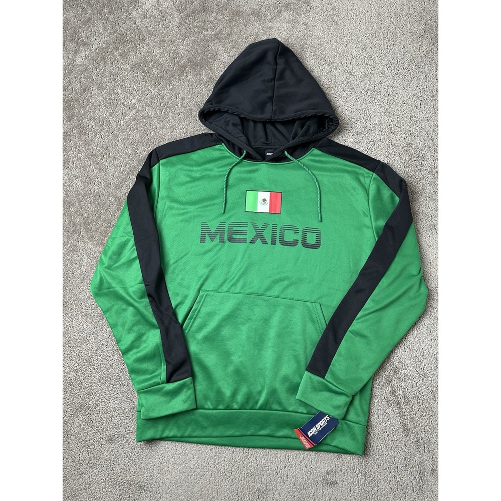 NEW Mens Hoodie Icon Sports Mexico Soccer Hoodie, Streetwear Size M